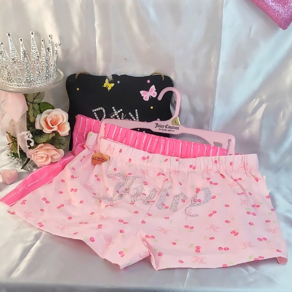 1960 Juicy Couture Pink Pajama Shorts Set of 21960